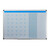 Relaxdays Whiteboard, Planer, abwischbar, magnetisch, Planungstafel mit Stiftablage, Magnetwand 60 x 90 cm, weiß