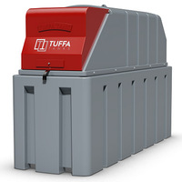 Tuffa 1350 Litre Plastic Bunded Diesel Tank - Watchman Sonic and K44 Flowmeter