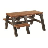 Wheelchair Friendly Surrey Picnic Table - Black and Brown
