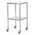 Bristol Maid Steel Dressing Trolley with 450mm Flange Down Fixed Shelves