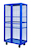 Boxwell Mobile Shelving - H1355 x W1200 x D600mm - Plywood Shelves - Ultramarine Blue