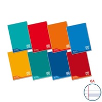 Quaderno Maxi One Color 100 Gr Didattico A4 - rigatura A con margini - colori assortiti - 18+1 ff - 7041