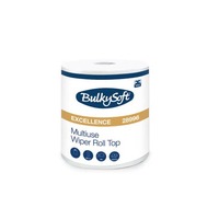 Asciugatutto compact Bulkysoft Premium 3 veli bianco in pura cellulosa - conf. 12 rotoli - 28996.E10
