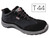 Zapatos de seguridad deltaplus asti piel de serraje afelpado suela de composite negro talla 44