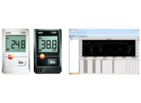 Datenlogger, Temperatur, NTC-Temperatursensor und kapazitiver Feuchte-Sensor, IP