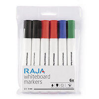 Whiteboard-Marker RAJA, Set (blau, schwarz, rot, grün)