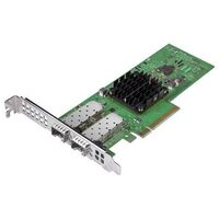 Broadcom 57404 25G SFP Dual 406-BBKV, Internal, Wired, PCI Express, Ethernet, 25000 Mbit/s, Green Netwerkkaarten