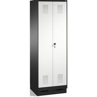 EVOLO cloakroom locker, doors close in the middle