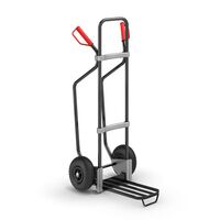 Sack truck with runners, black