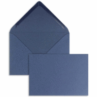 Briefumschläge 110x156mm 120g/qm gummiert VE=100 Stück nachtblau