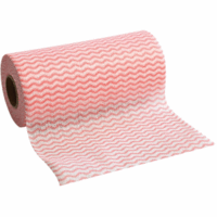 Spül- und Reinigungstuch Eco Rolle 20x40cm rot-weiß