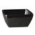 APS Pure Melamine Square Bowl in Black with Straight Outer Edges - 190x190mm