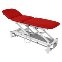 Therapieliege Massageliege Smart ST3 DS mit Radhebesystem und Rundumschaltung, Rot