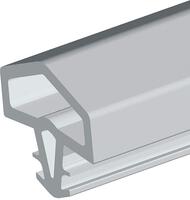 Türanschlagprofil 0680 z. einfräsen, EV transparent, L100mtr