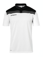 uhlport OFFENSE 23 POLO SHIRT, weiß/schwarz/anthra, Größe XL