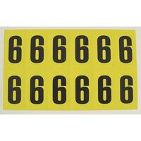 Self-adhesive numbers and letters - Number 6
