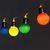 IRIS E27 izzó alakú 8 programos/3,5m/piros, zöld, kék, sárga/30db LED-es/USB-s fénydekoráció (318-07)