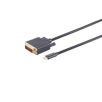 DVI-USB Anschlußkabel-DVI-D Stecker 24+1 auf USB Typ C Stecker, vergoldete Kontakte, 1m