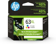 Genuine OEM F6U63AN HP63XL High Yield Tri-color Ink Cartridge (330 PAGE YLD)
