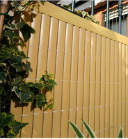 Tuinscherm pvc tuinafscheiding bamboe 2x5m | MERCATEO