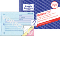 Quittung MwSt. separat ausgewiesen, 148 x 105 mm, A6 quer, 3 x 40 Blatt/Block