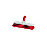 Red 40cm Medium Bristle Brush / Broom Head Heavy Duty