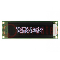 Display: LCD; alphanumerisch; VA Negative; 20x2; 115x36x13,9mm