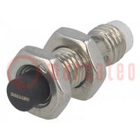 Sensor: inductief; OUT: PNP / NO; 0÷4mm; 10÷30VDC; M8; IP67; 200mA