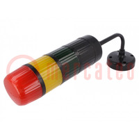 Signaller: signalling column; LED; red/yellow/green; 18÷32VDC