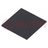Cover; X: 20mm; Y: 20mm; -20÷60°C; Cover mat: ABS; UL94HB