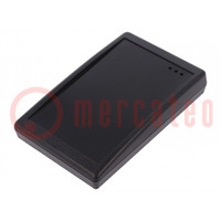 RFID reader; 5V; USB; antenna,buzzer; 92x146x29mm; black; 13.56MHz