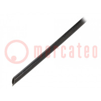 Insulating tube; fiberglass; black; -20÷155°C; Øint: 4.5mm