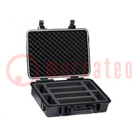 Hard carrying case; black; plastic; for measuring clamps