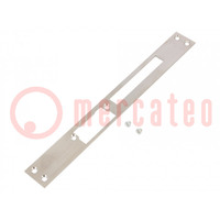 Frontal plate; right,flat; W: 28mm; for electromagnetic lock