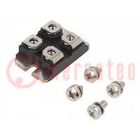 Module: diode; double independent; 100V; If: 40Ax2; ISOTOP; screw