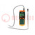 Termoanemometr; LCD; (9999); Zakres pomiaru prędkości: 0,2÷25m/s