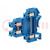 Splice terminal: rail; 0.2÷4mm2; ways: 2; terminals: 4; blue; 32A