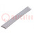 Insulating tube; silicone; light grey; -30÷200°C; Øint: 14mm; L: 1m