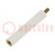 Insulating sleeve; Int.thread: M2,5; L: 35mm; UL94V-2; Body: white