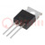 Transistor: NPN; bipolaire; 400V; 1A; 40W; TO220