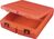 Aufbewahrungsbox - Rot, 40 x 34.5 x 6.5 cm, Polyethylen, Mit Frontöffnung