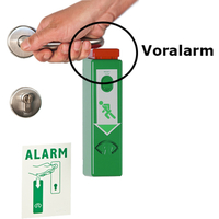 Einhand-Türwächter nach DIN EN 179, mit Voralarm / für Türdrücker ...