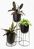 Plant Stand with Pot - 21.5D × 60cmH (Inner Pot 16D × 15W), Black