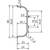 Skizze zu Griffmulde Aktor C-Profil horizontal, Länge 5000 mm, Aluminium weiß