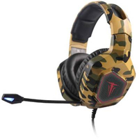 BERSERKER GAMING ARMY THOR GAMING MICRO-CASQUE SUPRA-AURICULAIRE FILAIRE STEREO NOIR, ORANGE, VERT VOLUME RÉGLABLE