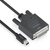 PURELINK CÂBLE USB-C VERS DVI - 1920 X 1200 - WUXGA - (DVI-D SINGLE LINK) - 4,95 GBPS - 1,50 M - NOIR IS2211-015