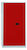 Bisley Flügeltürenschrank Universal, 3 Fachböden, 4 OH, Korpus lichtgrau, Türen kardinalrot