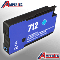 Ampertec Tinte ersetzt HP 3ED67A 712 cyan