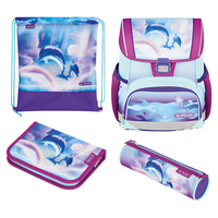 Herlitz Loop Plus Ocean in Heaven schooltasset Meisjes Polyester Blauw, Paars