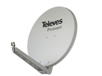 Televes S85QSD-W Satellitenantenne 10,7 - 12,75 GHz Grau, Weiß